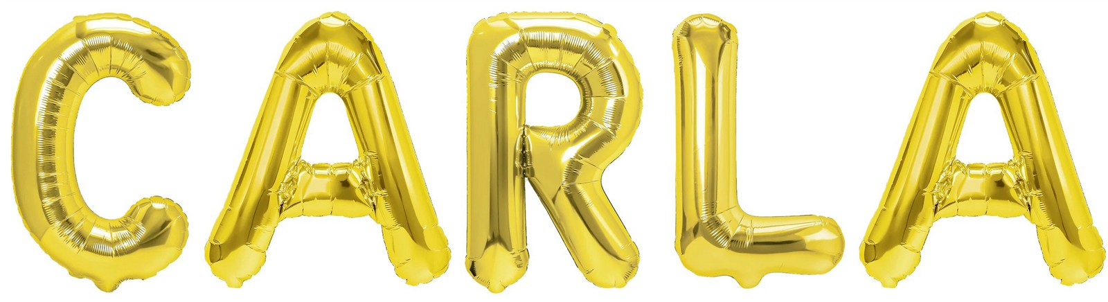 Folienballon Schriftzug weibliche Namen (Carla) 35cm Höhe