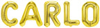 Folienballon Schriftzug männliche Namen (Carlo) 35cm Höhe
