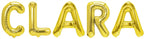 Folienballon Schriftzug weibliche Namen (Clara) 35cm Höhe