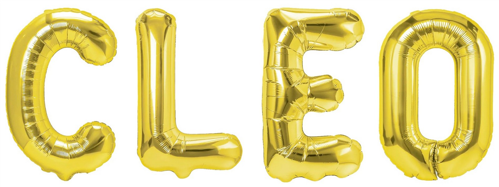Folienballon Schriftzug weibliche Namen (Cleo) 35cm Höhe