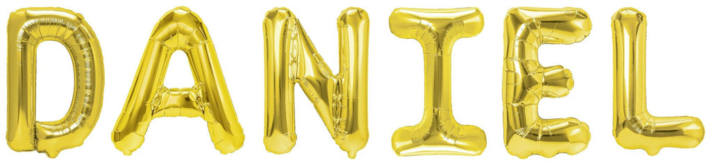 Folienballon Schriftzug männliche Namen (Daniel) 35cm Höhe