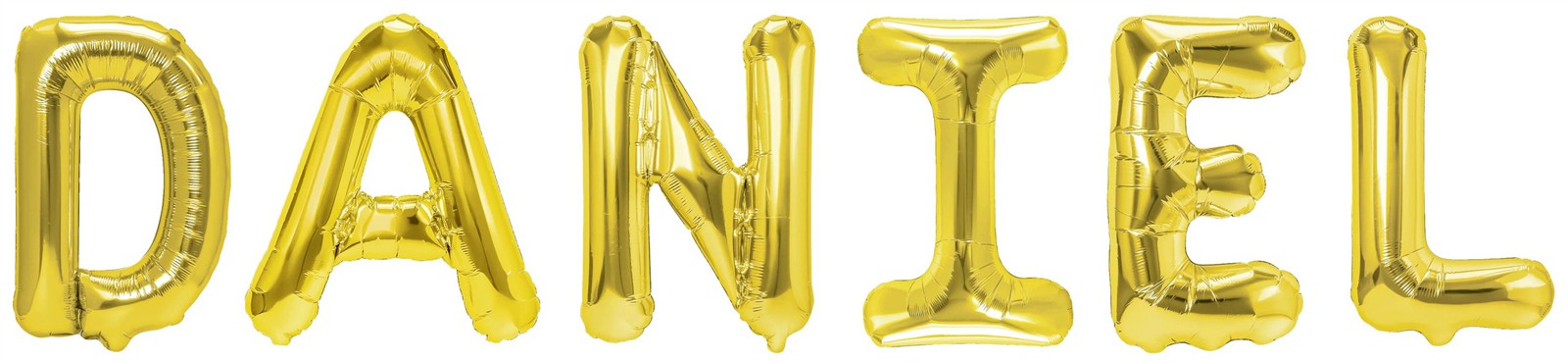Folienballon Schriftzug männliche Namen (Daniel) 35cm Höhe