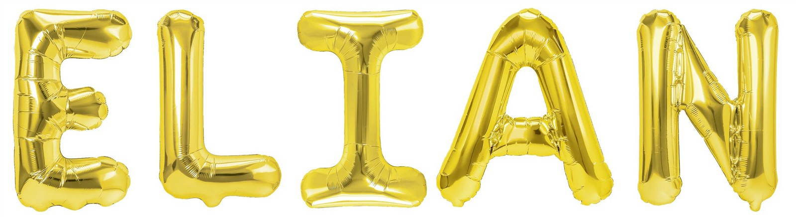 Folienballon Schriftzug männliche Namen (Elian) 35cm Höhe