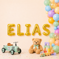 Folienballon Schriftzug männliche Namen (Elias) 35cm Höhe