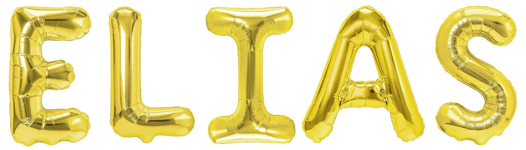 Folienballon Schriftzug männliche Namen (Elias) 35cm Höhe