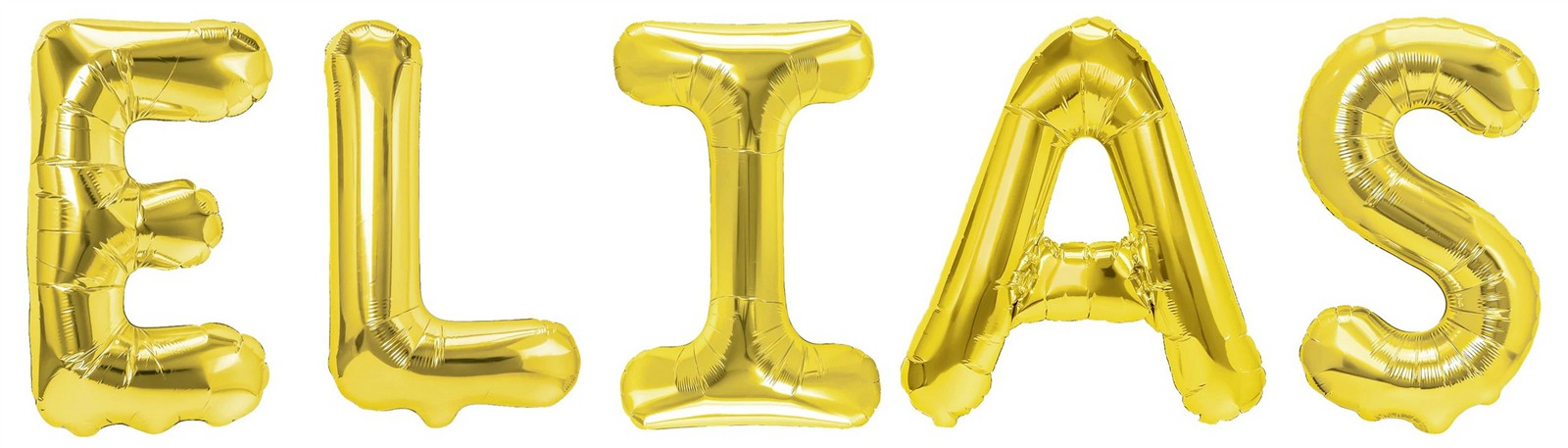 Folienballon Schriftzug männliche Namen (Elias) 35cm Höhe