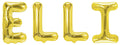 Folienballon Schriftzug weibliche Namen (Elli) 35cm Höhe
