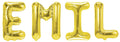 Folienballon Schriftzug männliche Namen (Emil) 35cm Höhe