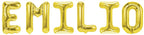 Folienballon Schriftzug männliche Namen (Emilio) 35cm Höhe