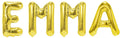 Folienballon Schriftzug weibliche Namen (Emma) 35cm Höhe