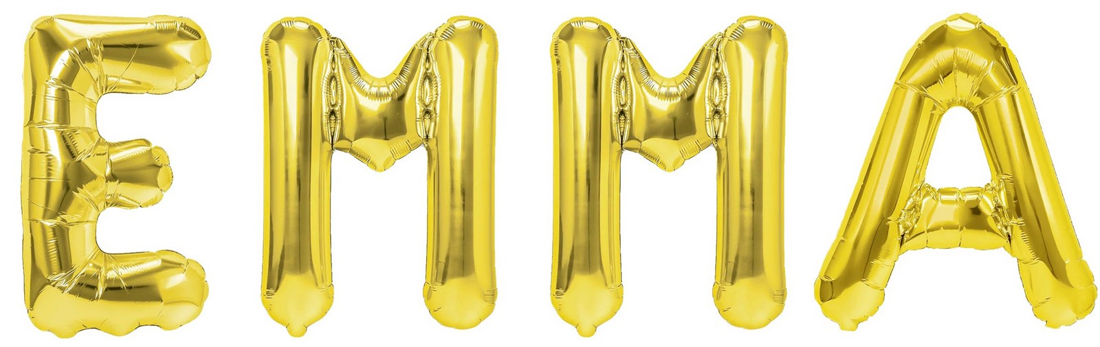 Folienballon Schriftzug weibliche Namen (Emma) 35cm Höhe