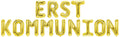 Folienballon Schriftzug (Erstkommunion) - Gold, 35 cm