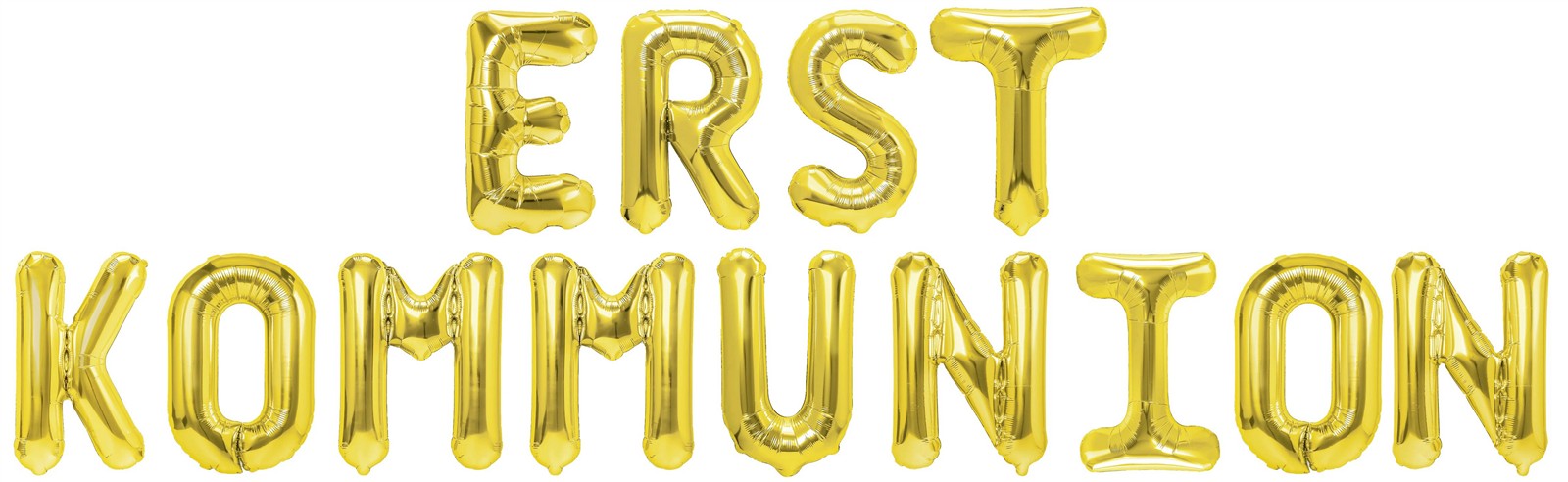 Folienballon Schriftzug (Erstkommunion) - Gold, 35 cm