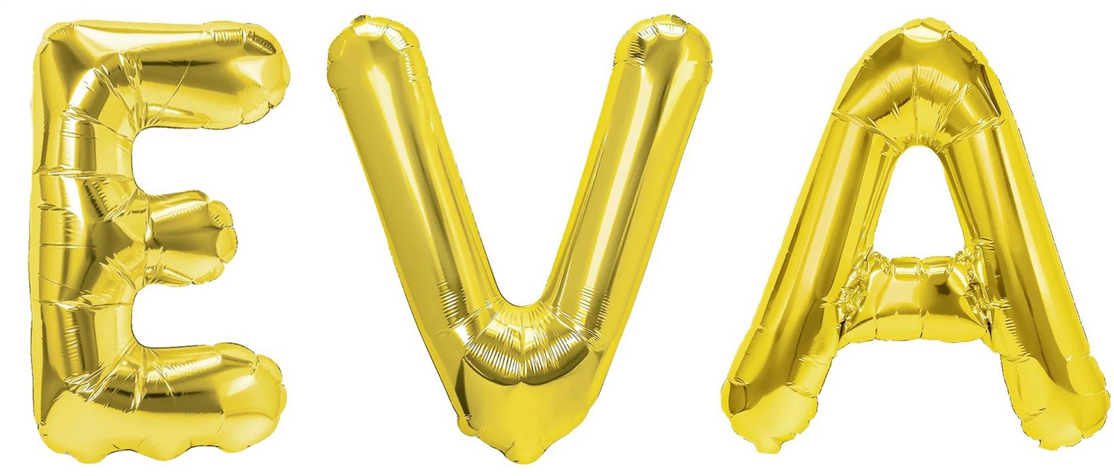 Folienballon Schriftzug weibliche Namen (Eva) 35cm Höhe