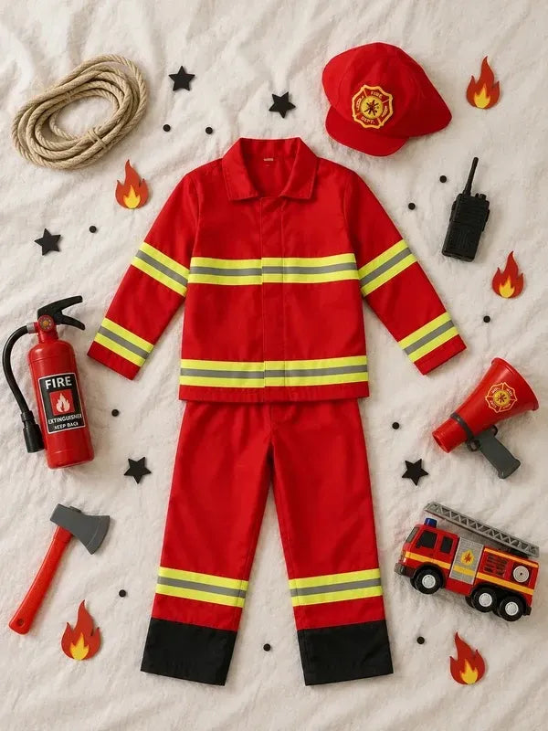 Kostüm Feuerwehrmann & Helm
