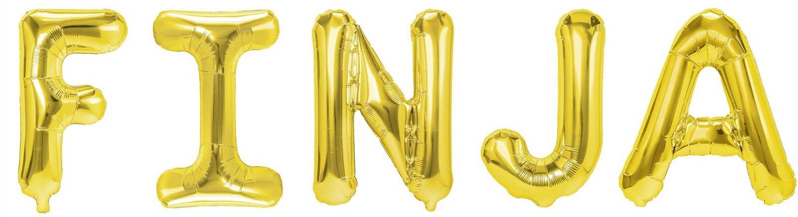 Folienballon Schriftzug weibliche Namen (Finja) 35cm Höhe