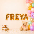 Folienballon Schriftzug weibliche Namen (Freya) 35cm Höhe