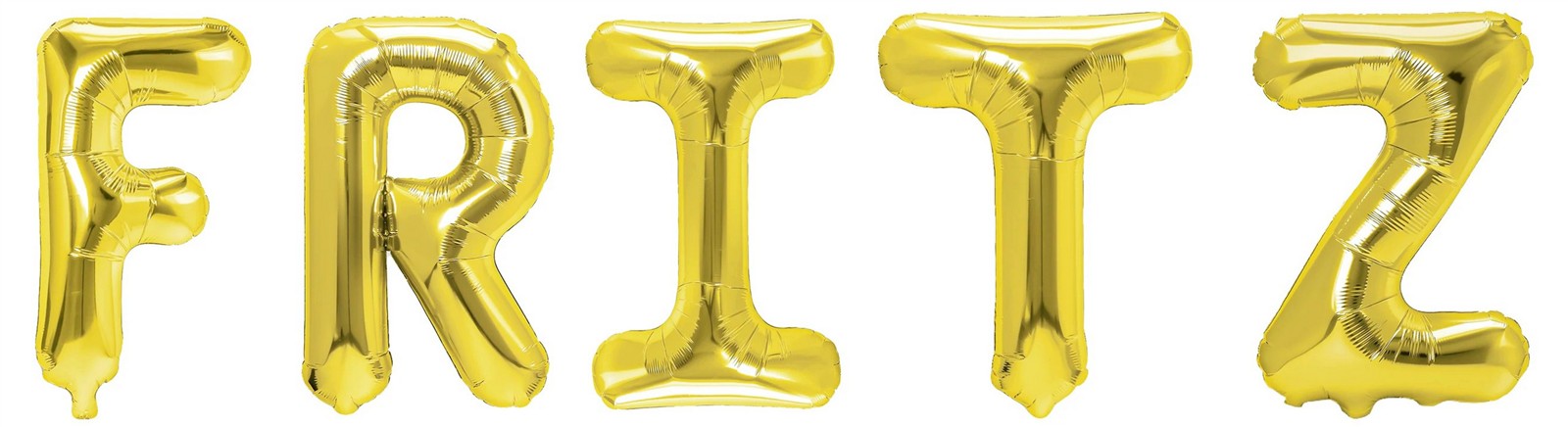 Folienballon Schriftzug männliche Namen (Fritz) 35cm Höhe