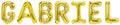 Folienballon Schriftzug männliche Namen (Gabriel) 35cm Höhe