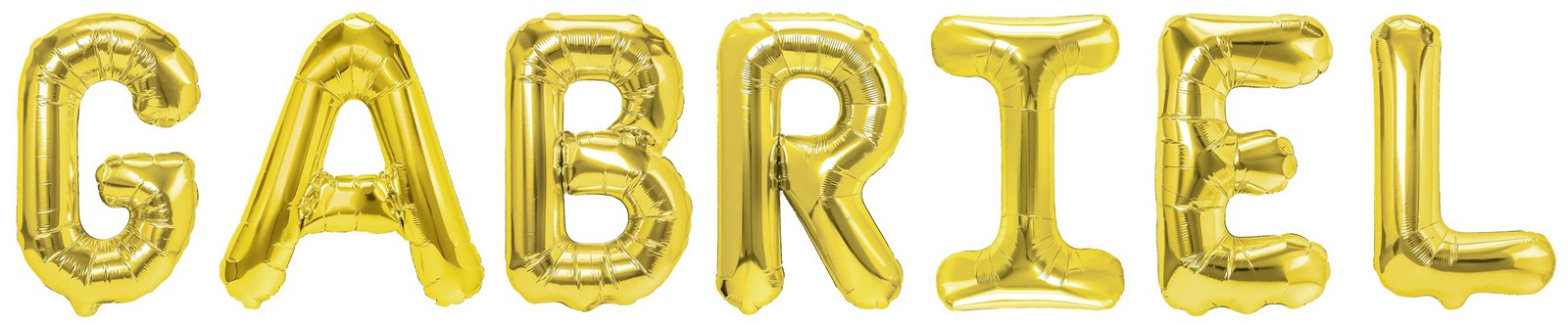 Folienballon Schriftzug männliche Namen (Gabriel) 35cm Höhe