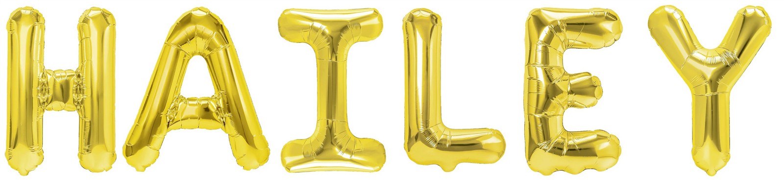 Folienballon Schriftzug weibliche Namen (Hailey) 35cm Höhe