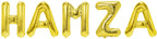 Folienballon Schriftzug männliche Namen (Hamza) 35cm Höhe