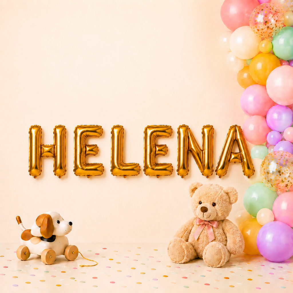 Folienballon Schriftzug weibliche Namen (Helena) 35cm Höhe