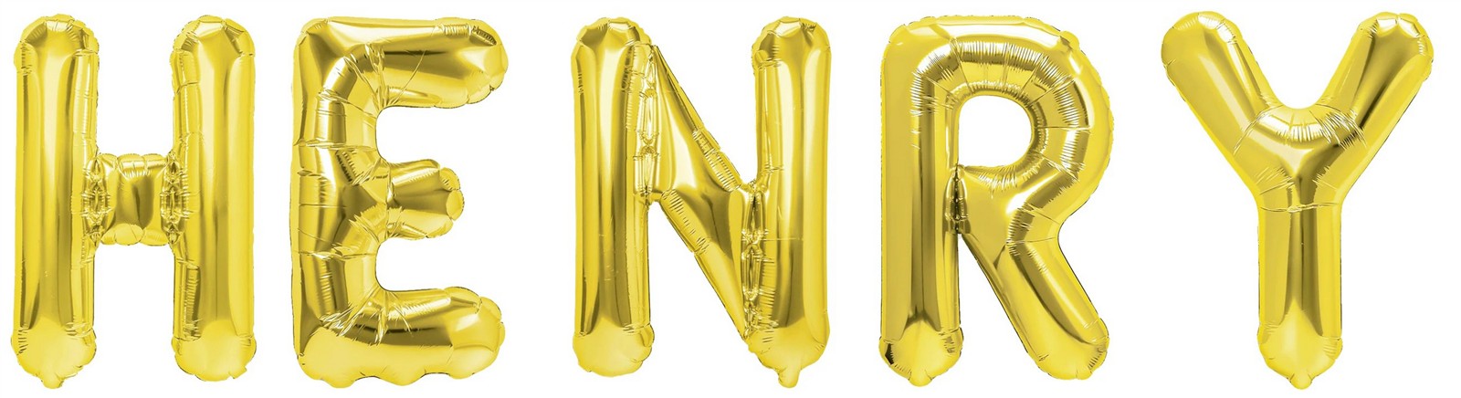 Folienballon Schriftzug männliche Namen (Henry) 35cm Höhe