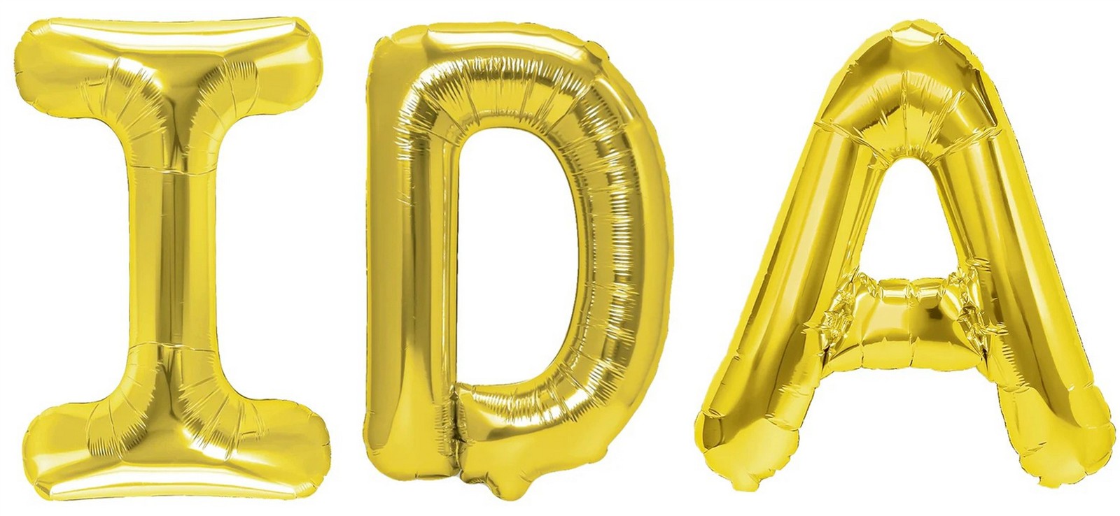 Folienballon Schriftzug weibliche Namen (Ida) 35cm Höhe