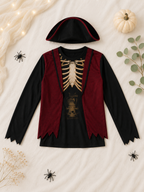 Kostüm Voodoo-Mann Shirt mit Hut