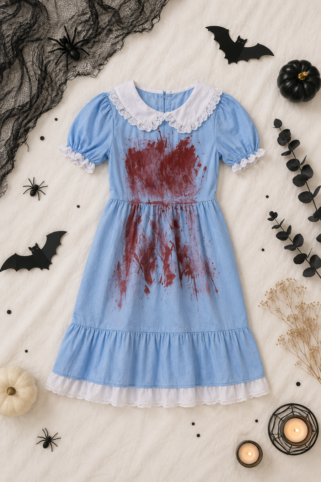 Kostüm Mädchen Horrorfilm Nachthemd blutig (5-6)