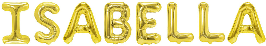 Folienballon Schriftzug weibliche Namen (Isabella) 35cm Höhe