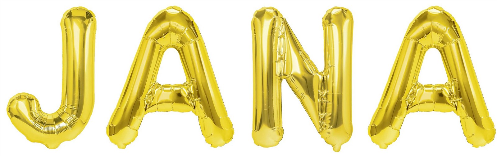 Folienballon Schriftzug weibliche Namen (Jana) 35cm Höhe