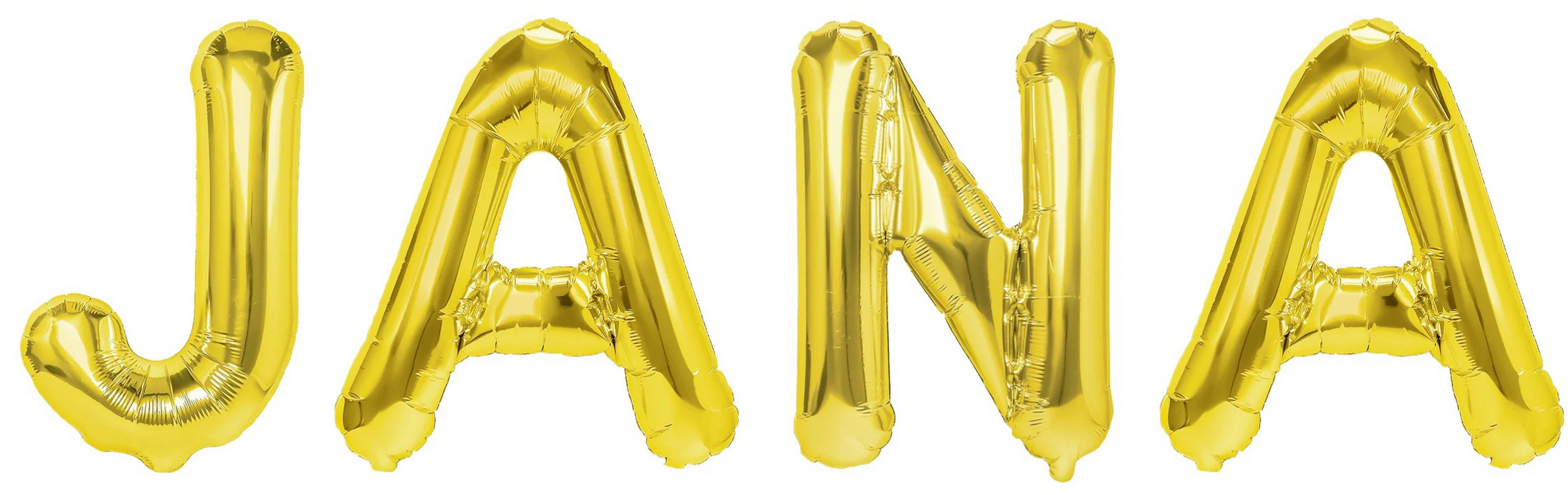 Folienballon Schriftzug weibliche Namen (Jana) 35cm Höhe