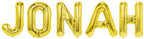 Folienballon Schriftzug männliche Namen (Jonah) 35cm Höhe