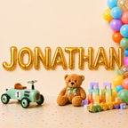 Folienballon Schriftzug männliche Namen (Jonathan) 35cm Höhe
