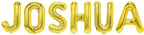 Folienballon Schriftzug männliche Namen (Joshua) 35cm Höhe