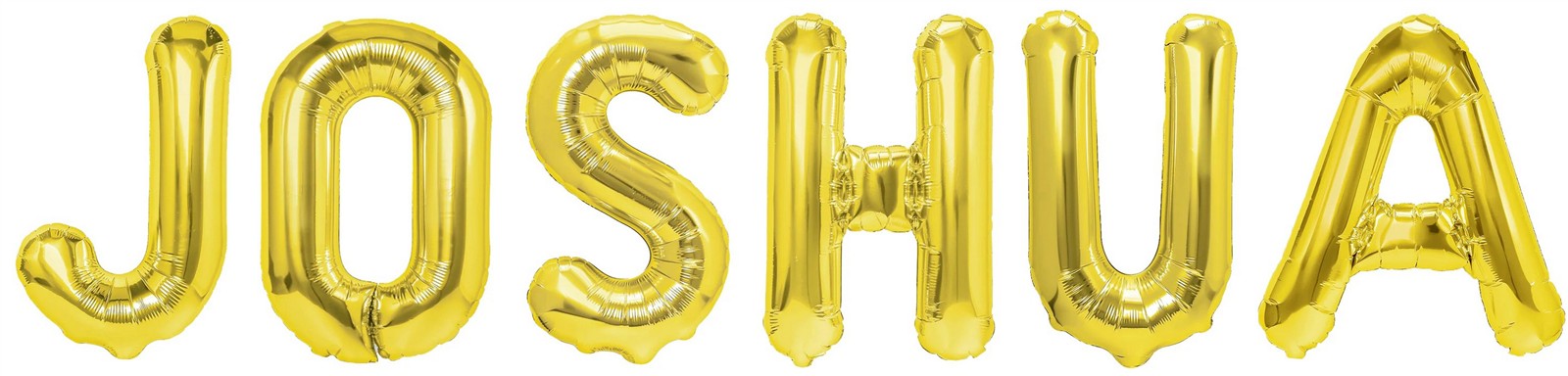 Folienballon Schriftzug männliche Namen (Joshua) 35cm Höhe