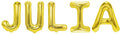 Folienballon Schriftzug weibliche Namen (Julia) 35cm Höhe