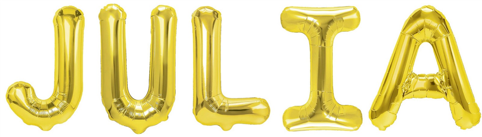 Folienballon Schriftzug weibliche Namen (Julia) 35cm Höhe