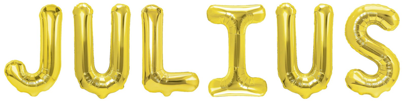 Folienballon Schriftzug männliche Namen (Julius) 35cm Höhe