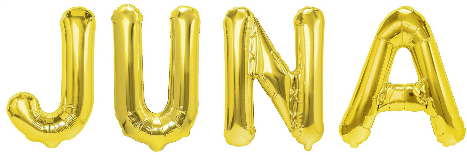 Folienballon Schriftzug weibliche Namen (Juna) 35cm Höhe
