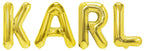 Folienballon Schriftzug männliche Namen (Karl) 35cm Höhe