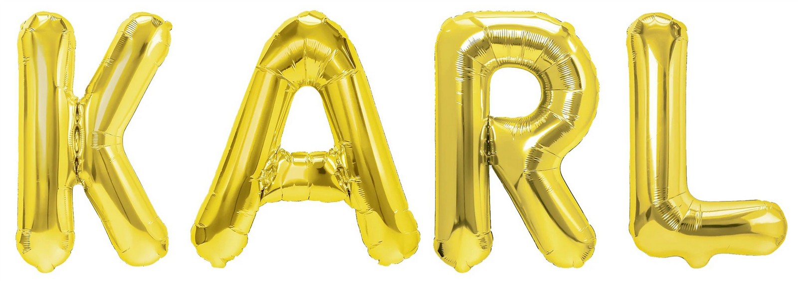 Folienballon Schriftzug männliche Namen (Karl) 35cm Höhe