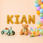 Folienballon Schriftzug männliche Namen (Kian) 35cm Höhe