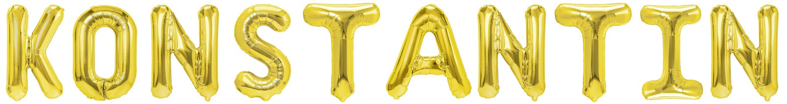 Folienballon Schriftzug männliche Namen (Konstantin) 35cm Höhe