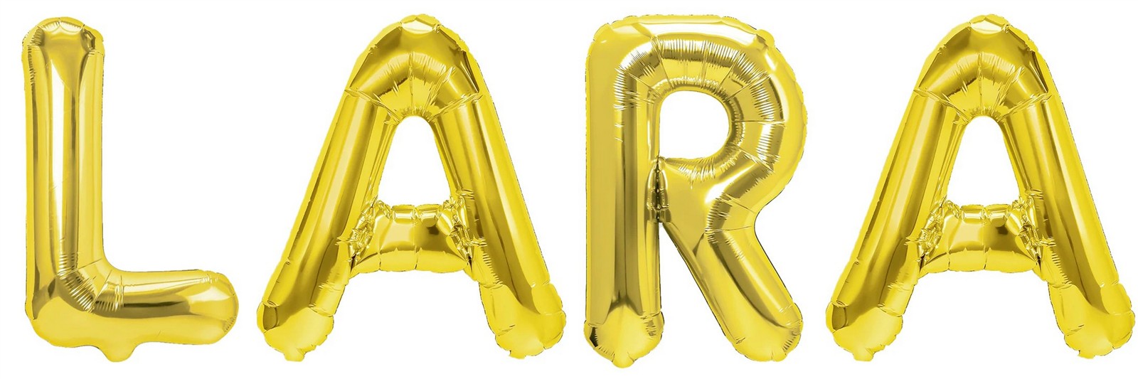 Folienballon Schriftzug weibliche Namen (Lara) 35cm Höhe