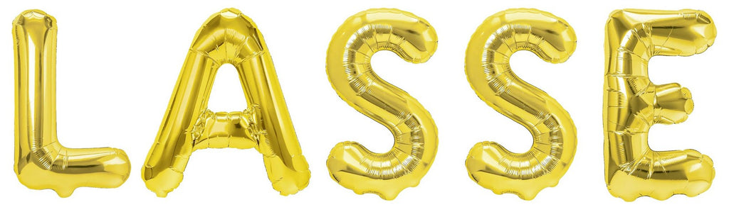 Folienballon Schriftzug männliche Namen (Lasse) 35cm Höhe