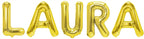 Folienballon Schriftzug weibliche Namen (Laura) 35cm Höhe