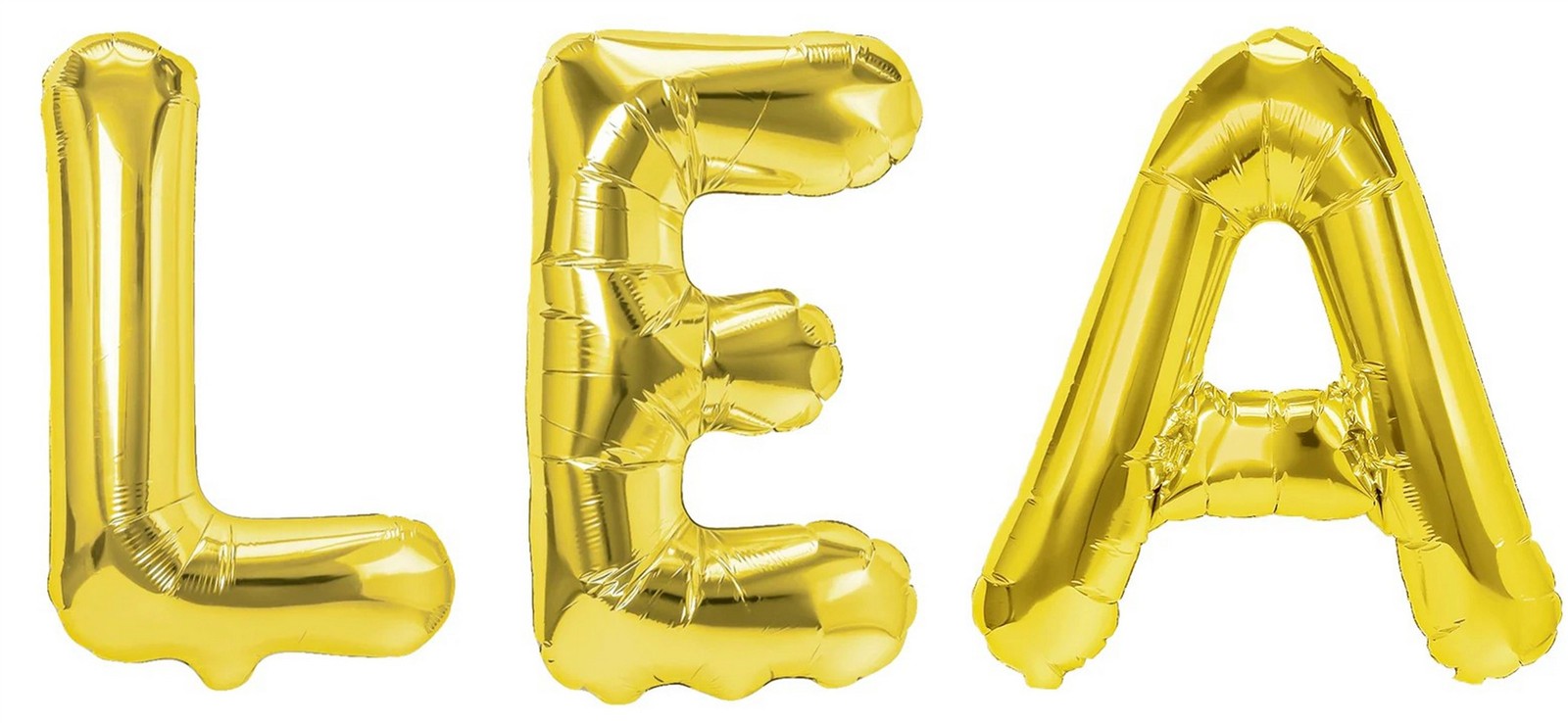 Folienballon Schriftzug weibliche Namen (Lea) 35cm Höhe